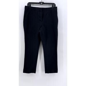 ANN TAYLOR Women's Petite Black Cuffed Cropped Pants SZ 10P